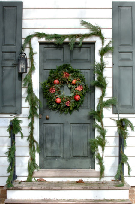 Country Door Christmas Wreath